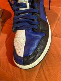 Jordan 1 Mid Split "Black/French Blue/White"