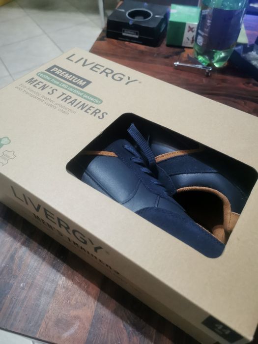 Спортни обувки с елементи от естествена кожа Livergy, номер 44