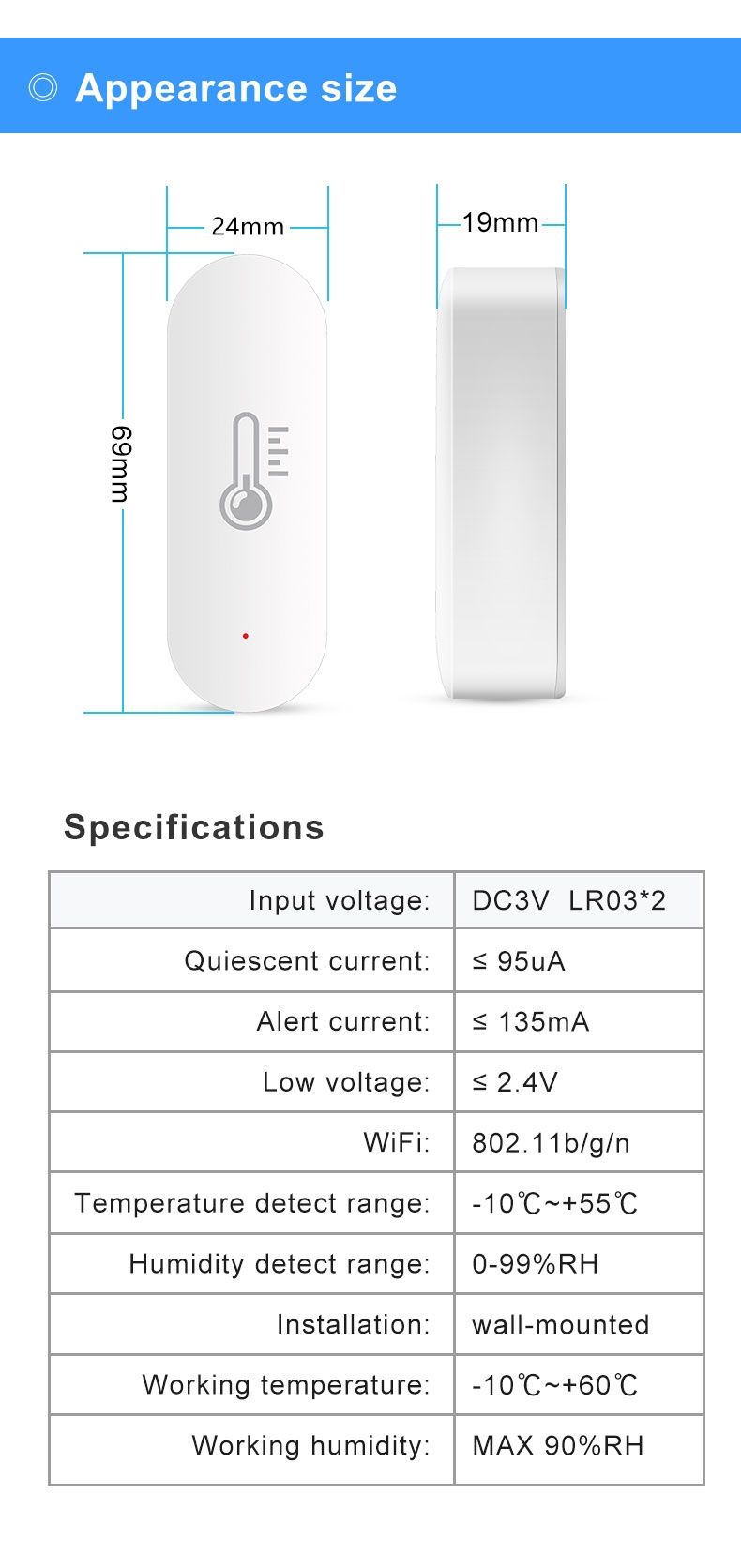 Tuya/Smart Life Алармен к-т: Сирена 110db/220V+mini-switch (+сензор*)