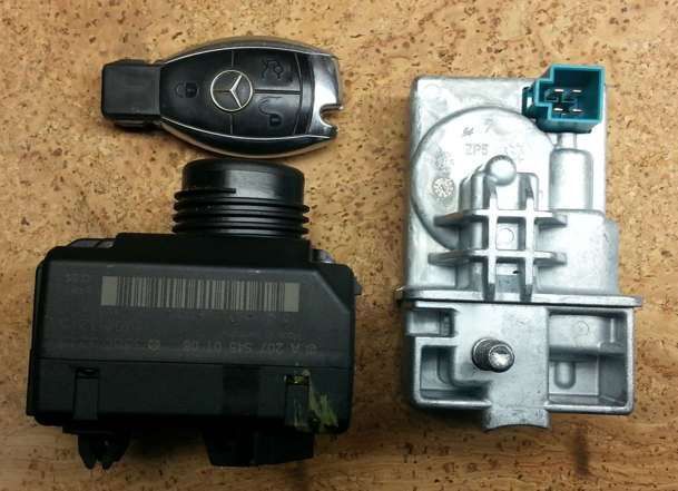 Ремонт на ESL(ELV) Electronic Steering lock W204, W212,  GLK 204