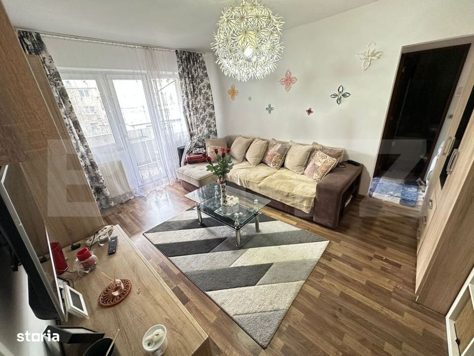 Apartament 2 camere, semidecomandat, 40 mp, zona Micro – mobilat si
