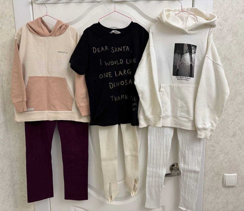 Лоты фирменной детской одежды ZARA, NEXT, H&M, размер 4/12 лет