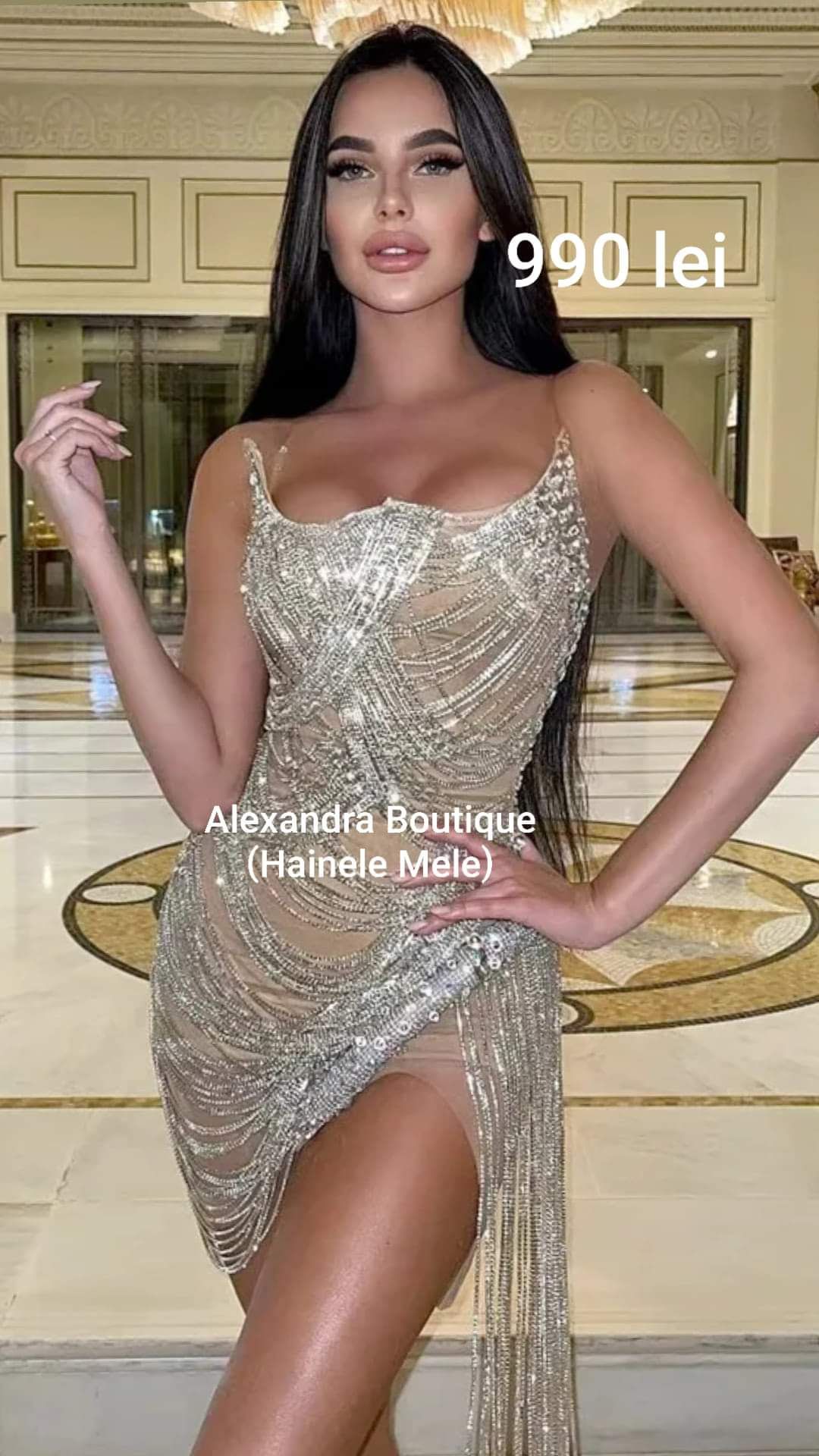 Rochie cu cristale