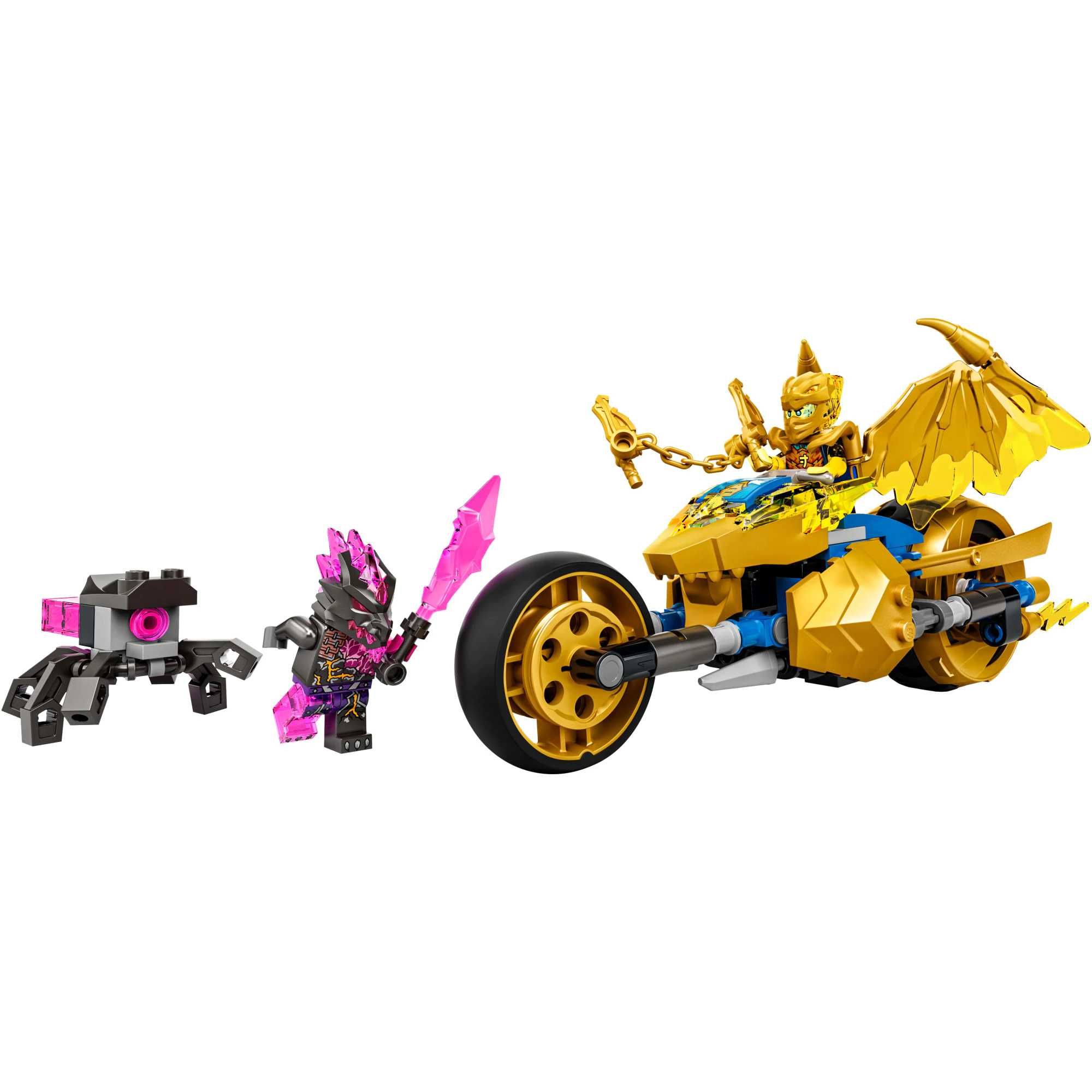 LEGO Ninjago 71768 - Motocicleta-dragon aurie a lui J