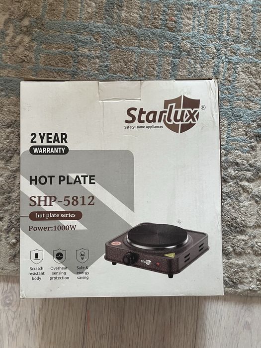 Электрическая настольная плитка 1000Вт