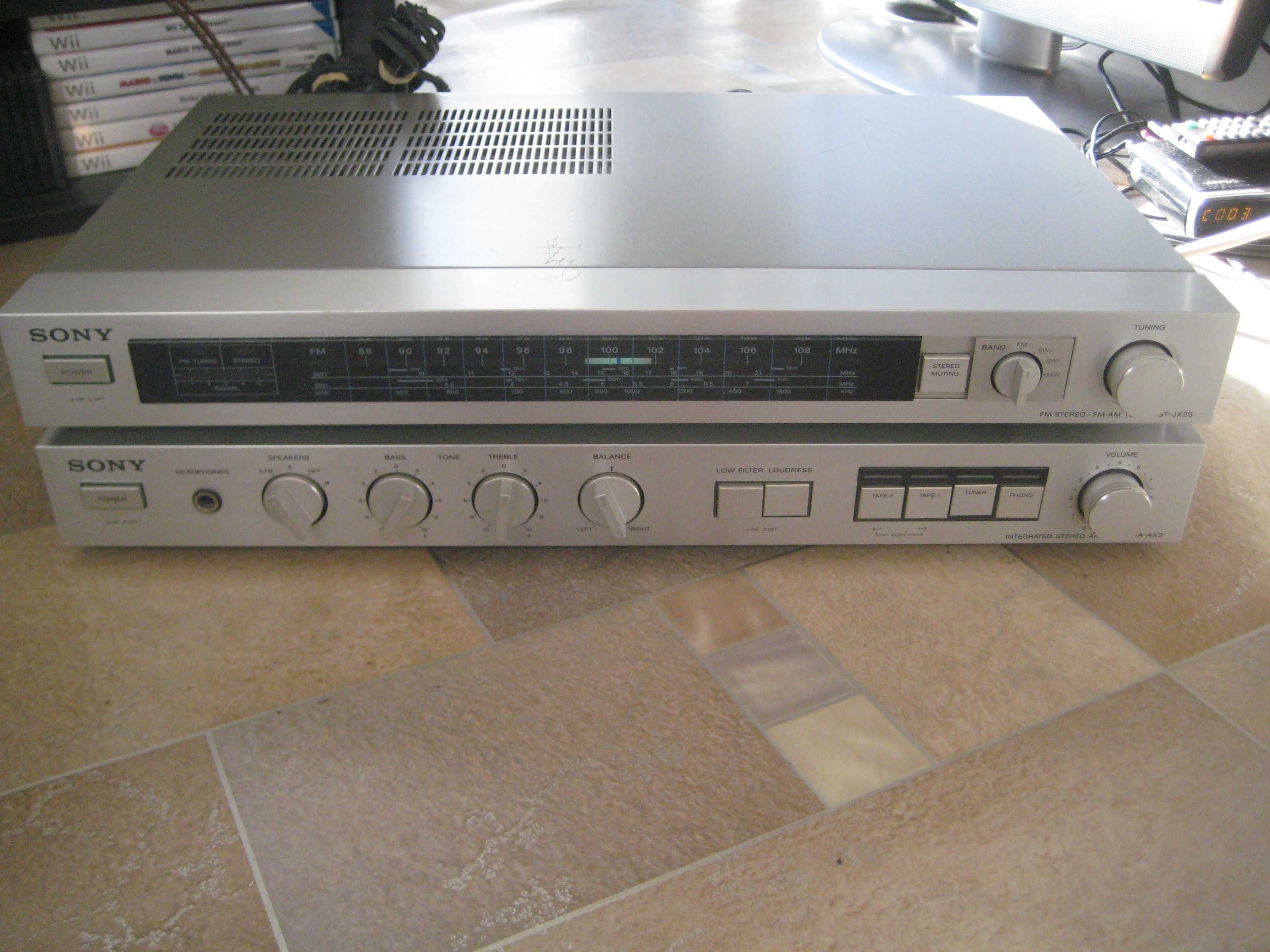 Продавам Sony TA-AX2 усилвател и ST-JX2S тунер Радио FM/MW от 1980 г.