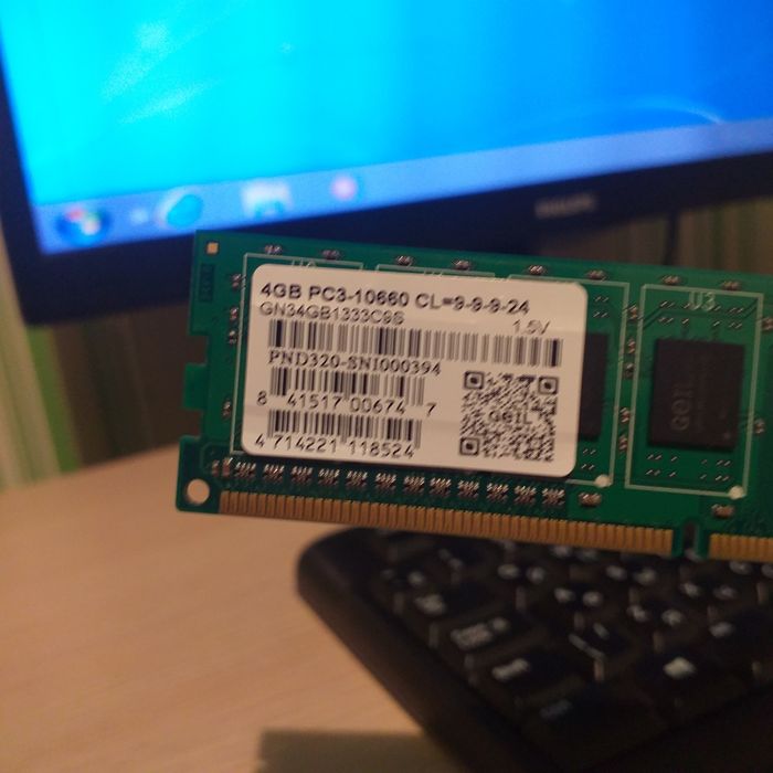 Оперативная память 4GB DDR3-10660 CL=9-9-9-24