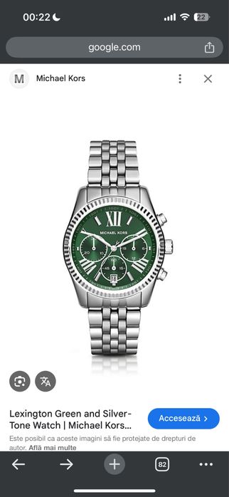 Ceas Michael Kors de dama Colectia Lexington MK6222 nou 38mm
