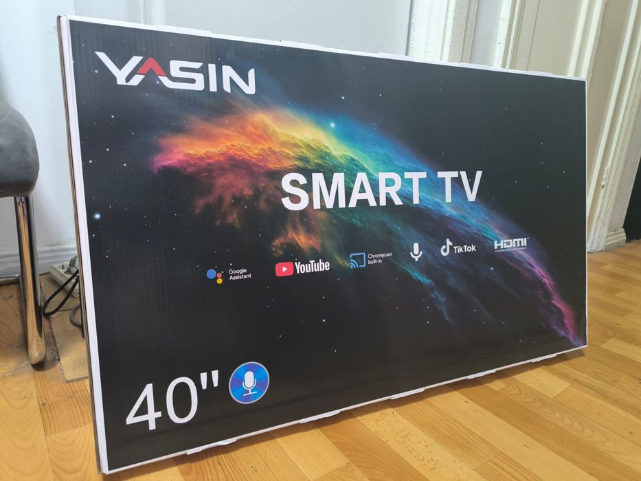 НОВЫЙ Yasin 106 см smart tv телевизор
