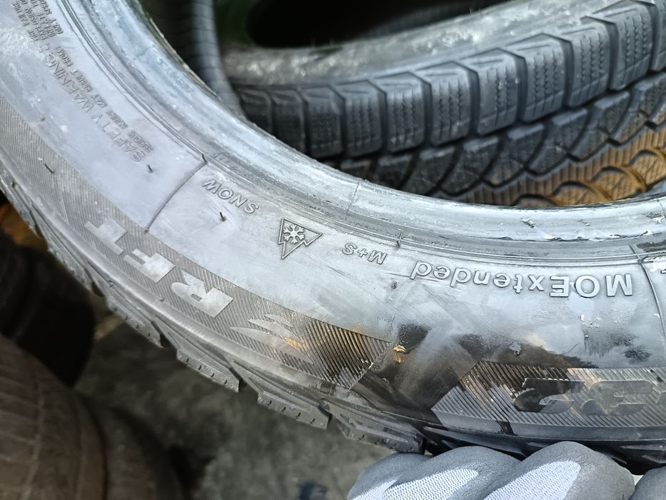 Anvelope MS iarna 225 50 17 bridgestone runflat 2018 7.8-8.5mm