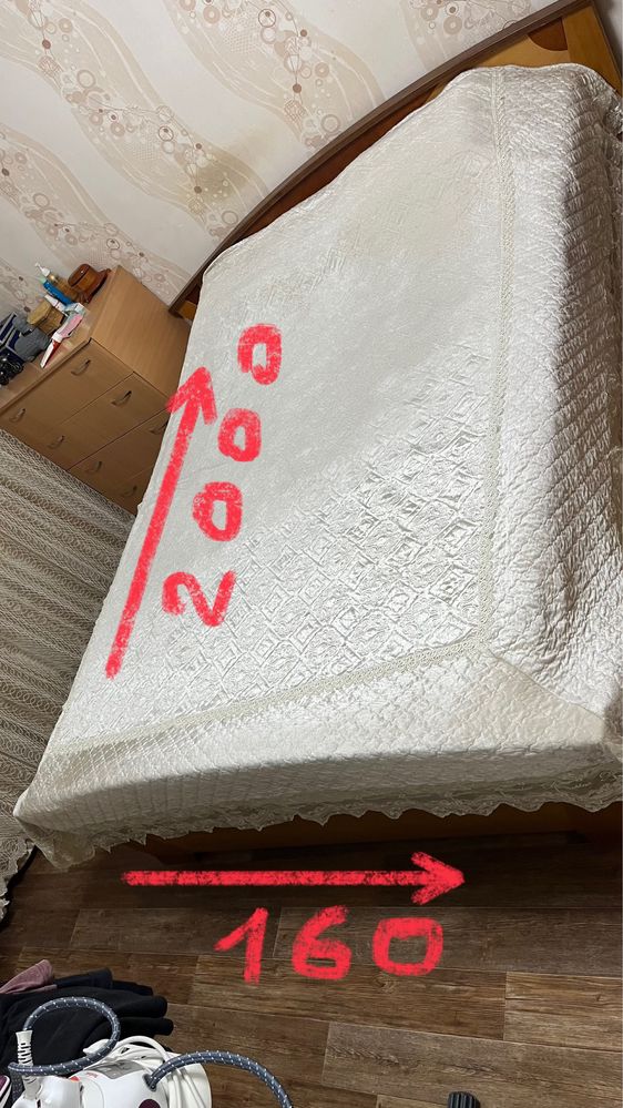 Продам кровать и шкаф.