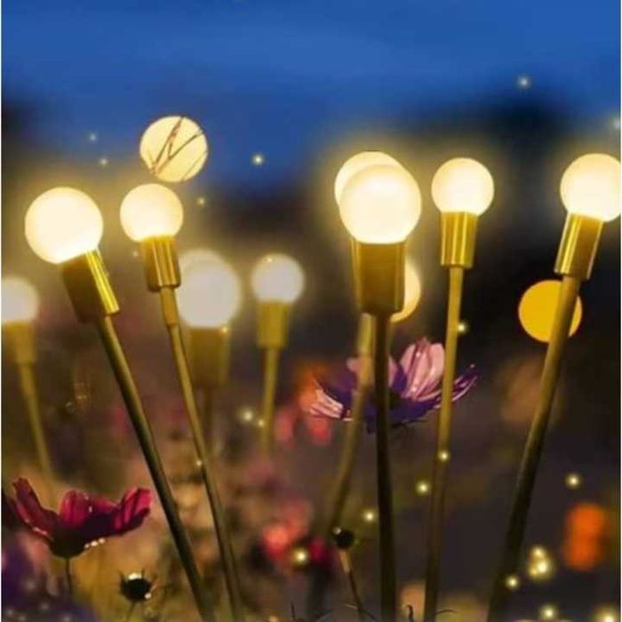 Соларни коледни лампички храст–дървче 75 см – топла светлина