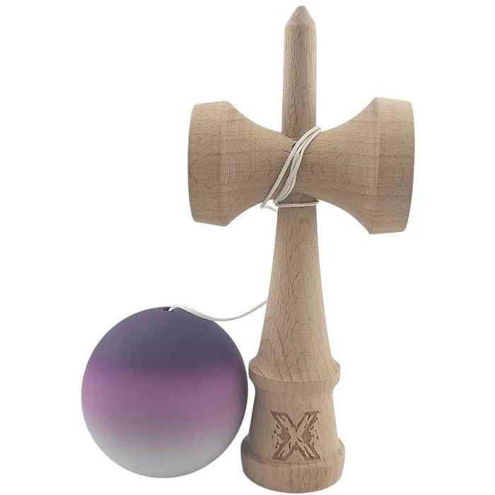 Kendama X Originala Profesionala Flippy din Lemn Rubber Grip, 18 cm