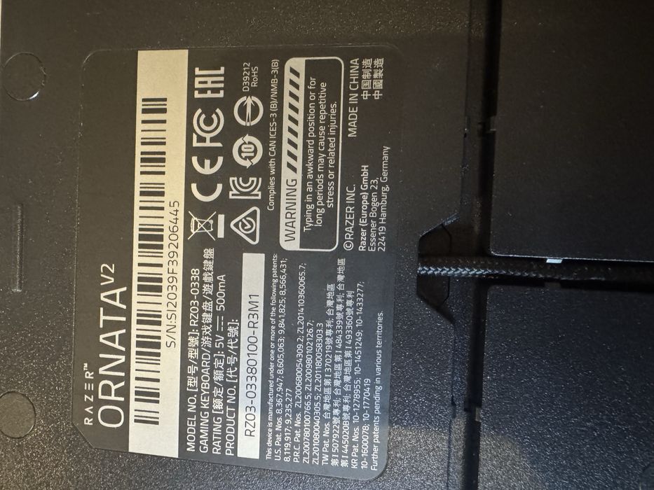 клавиатура razer ornata chroma