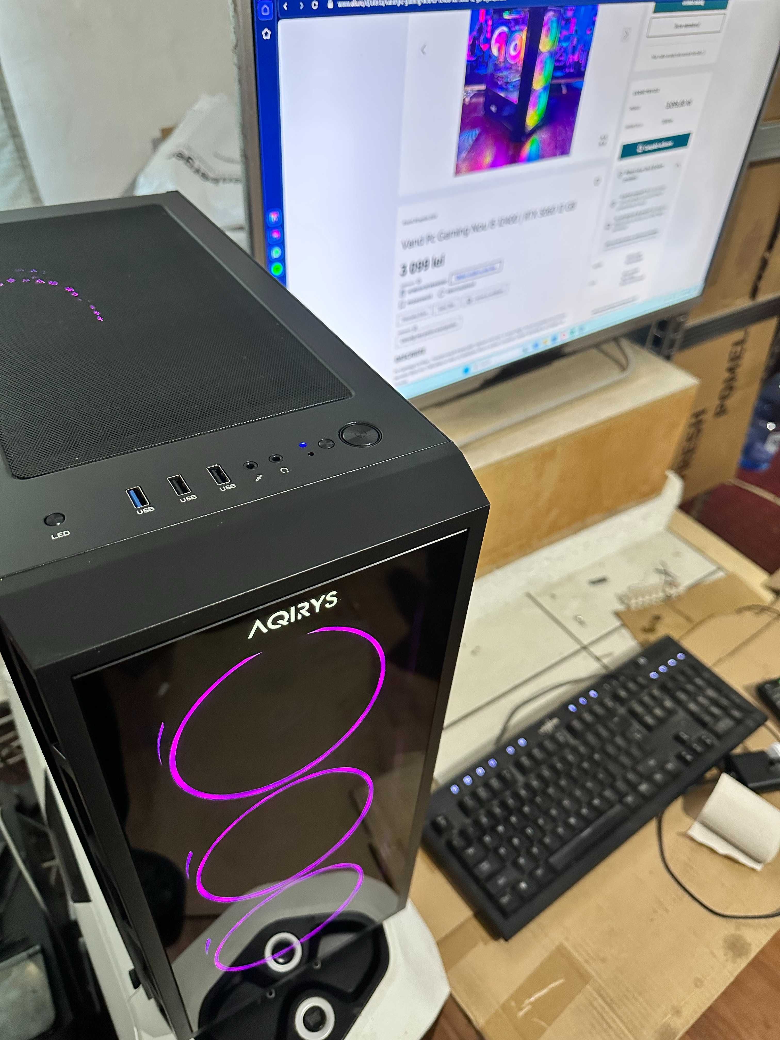 Vand pc gaming rtx 3060 ti ca nou