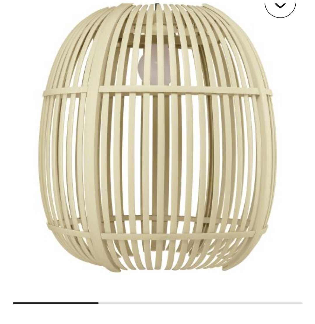 LED висяща лампа, пластмасов ратан,3 бр.