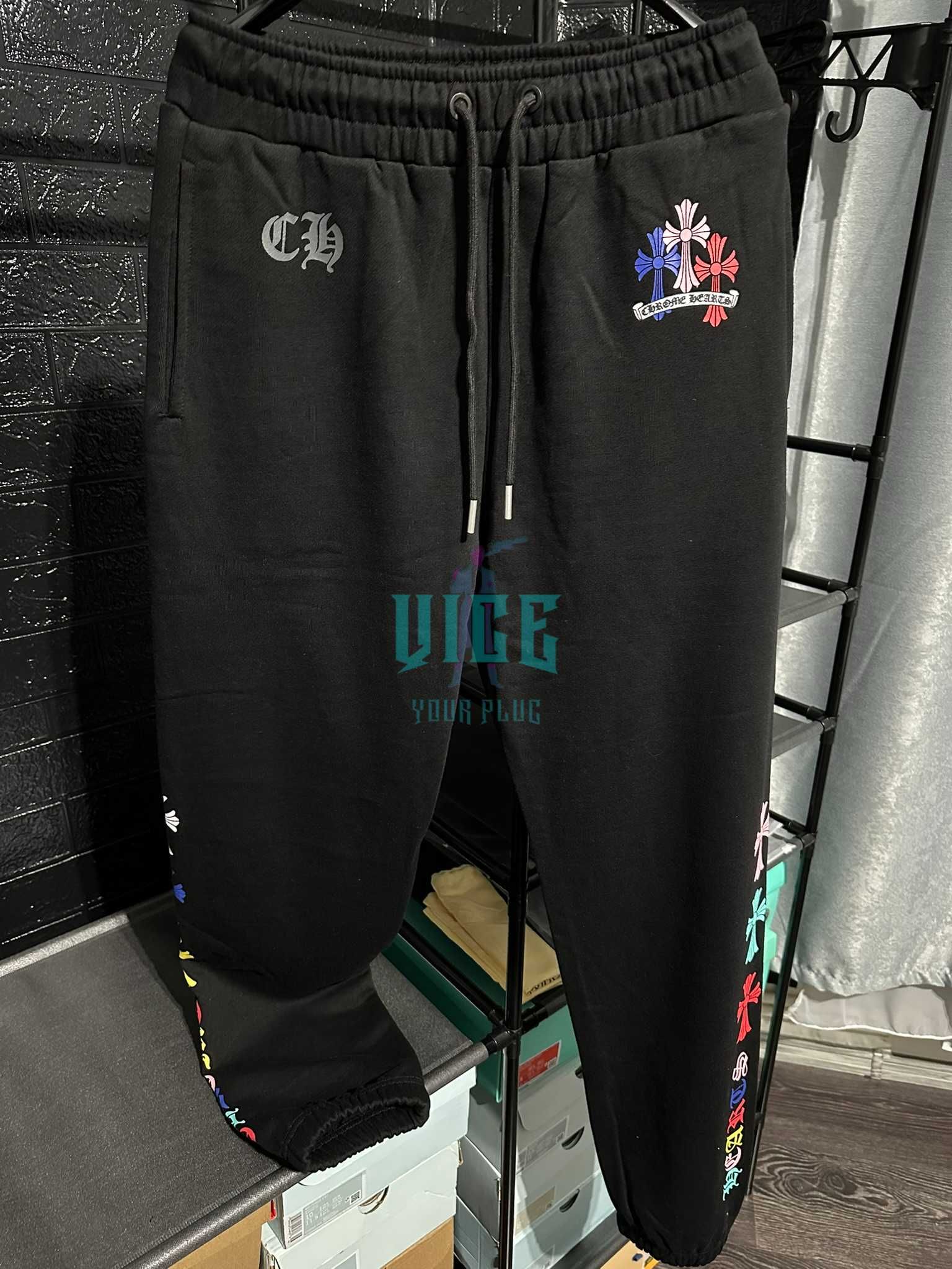 Pantalon Trening Chrome Hearts Multi Color Cross CT [VICE YOUR PLUG]
