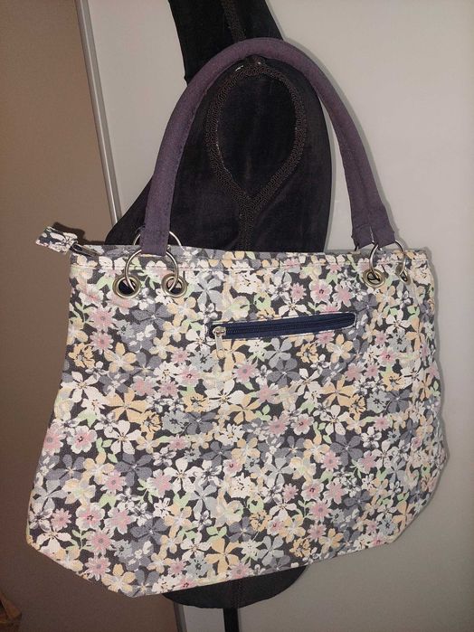 GEanta superba de shopping imprimeu floral