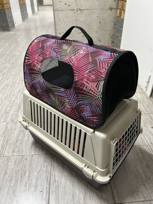 Переноска авиабокс для животных кошек и собак когтеточка
