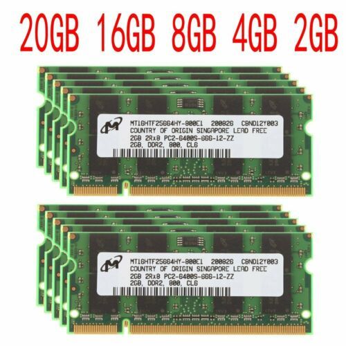 НОВА 4GB DDR2 (2х 2GB DDR2) SODIMM Рам Памети RAM за лаптопи и компютр