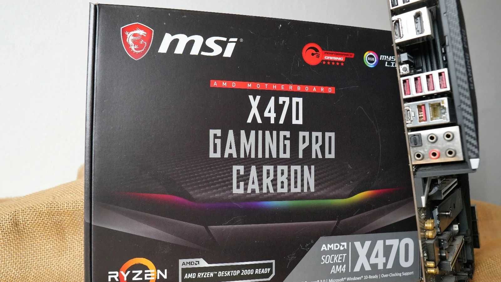 Дънна платка MSI X470 Gaming Pro Carbon, AM4