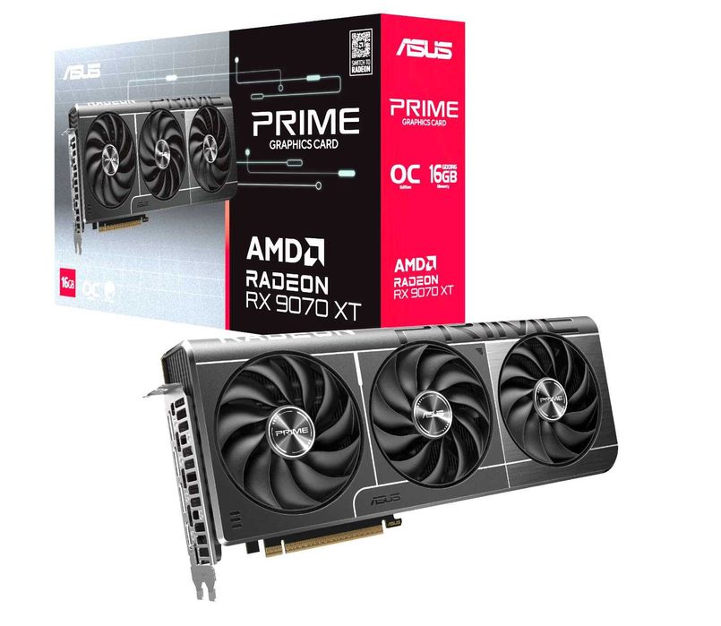 ASUS Prime AMD Radeon™ RX 9070XT oc 16GB GDDR6, 256-bit