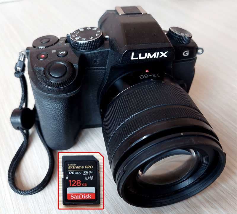 Panasonic G80 + Card SD+Inele macro+Microfon Boya+Set curatare senzor