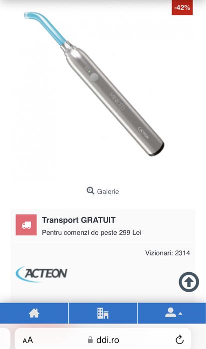 Lampa Fotopolimerizare Acteon Mini Led