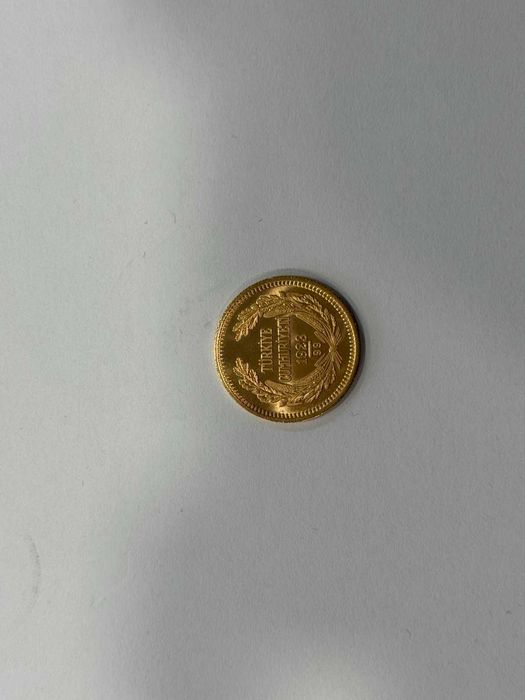 Златна монета 100 турски куруша „Ататюрк“ – 1923 г.
Тегло: 7.21 грама