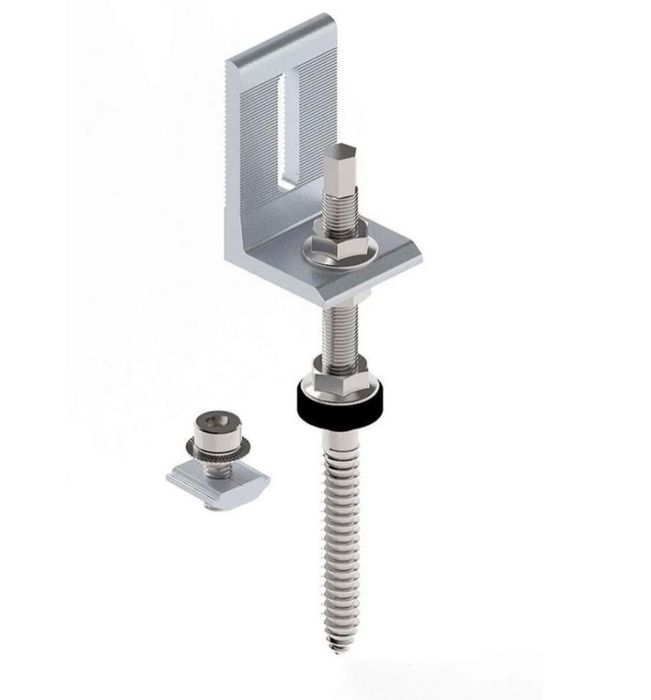 Șurub acoperiș tabla 10mx250 mm cu profil L și nut