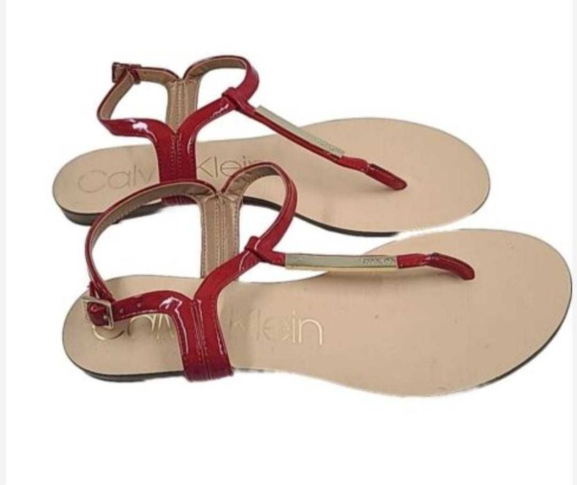 Sandale Cakvin Klein originale ,rosii, dama,nr.36