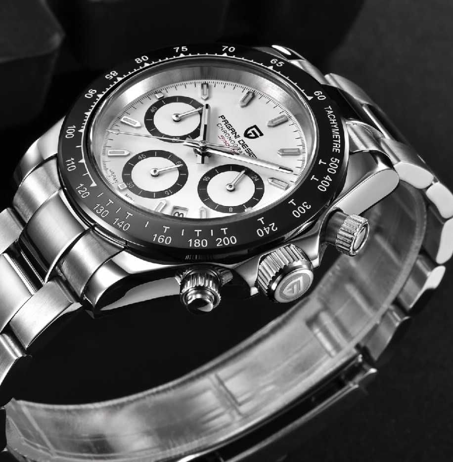 Pagani Design V2 Chronograph 40mm Daytona Sapphire Quartz Часовник