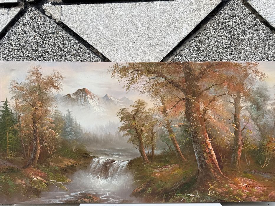 ГОЛЯМА Картина с маслени бои, 120*60 ФРЕНСКИ ВНОС