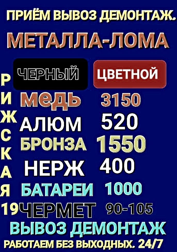 Металл Прием Батареи Лом Ванны Вывоз Демонтаж