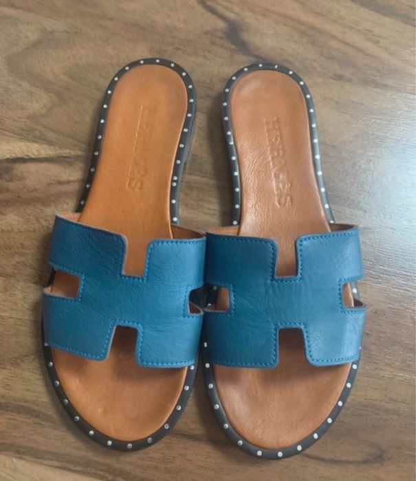 Papuci dama din piele