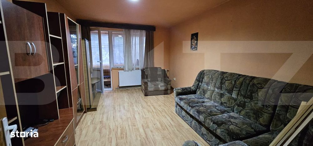 Apartament cu 2 camere, parter inalt cu balcon, cartierul Simeria