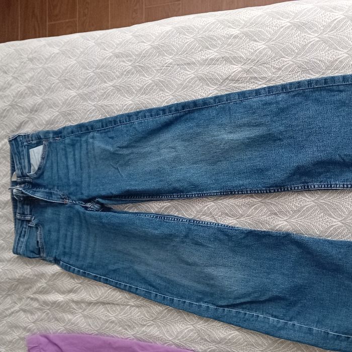 Set lot haine fete fata 140 9 10 ani pantaloni blugi sport