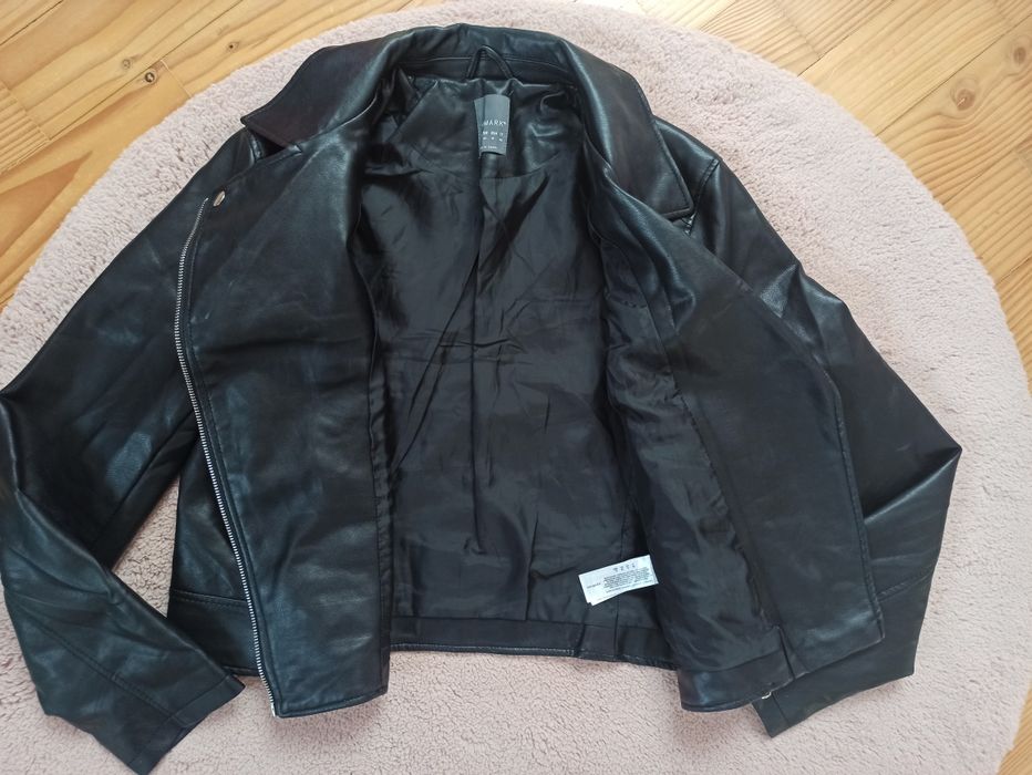 Geaca piele M/L și ghete Nr 39