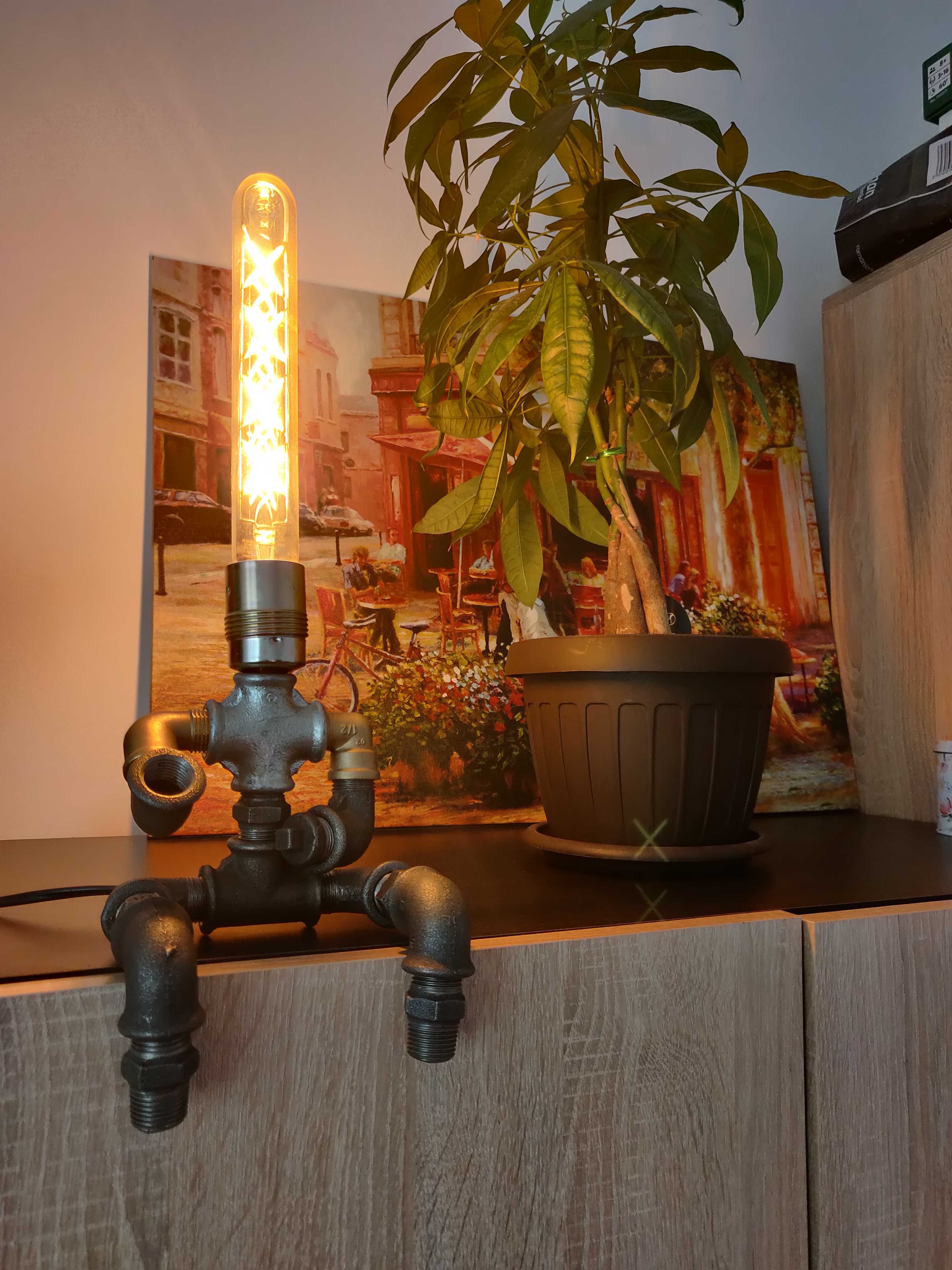 Lampa steampunk, stil industrial,retro. Veioza de noptiera,citit,decor