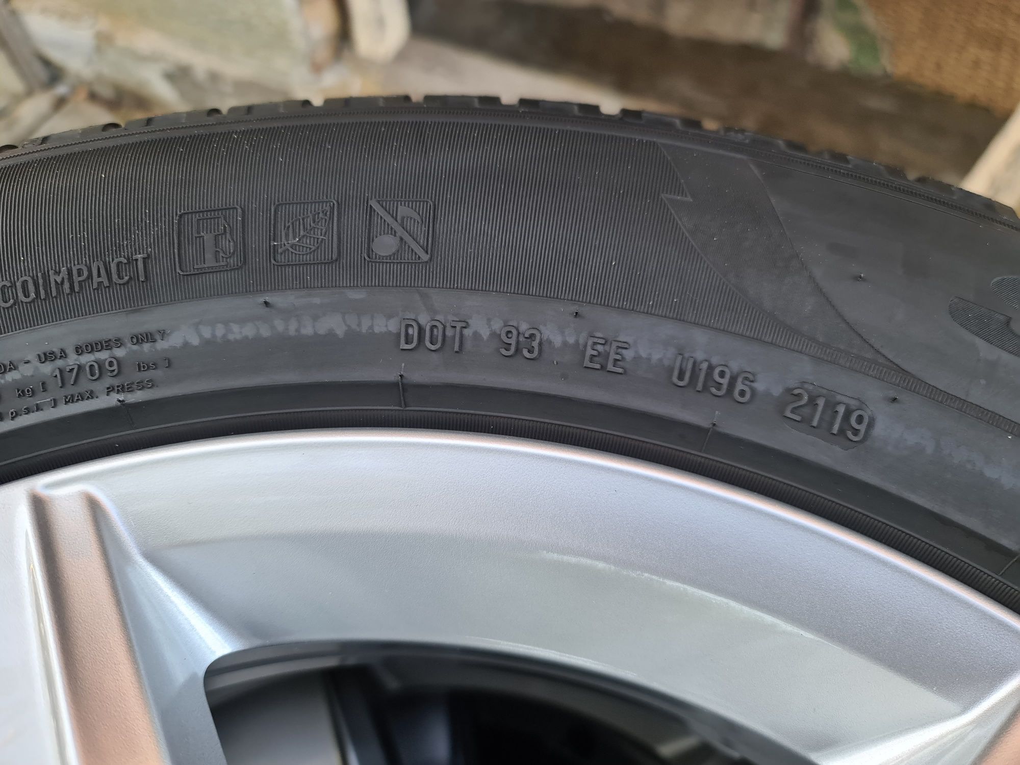 215 65 R 17 jante aliaj cu cauciucuri de iarna DOT 2019 ~ 5 x 112 ET38