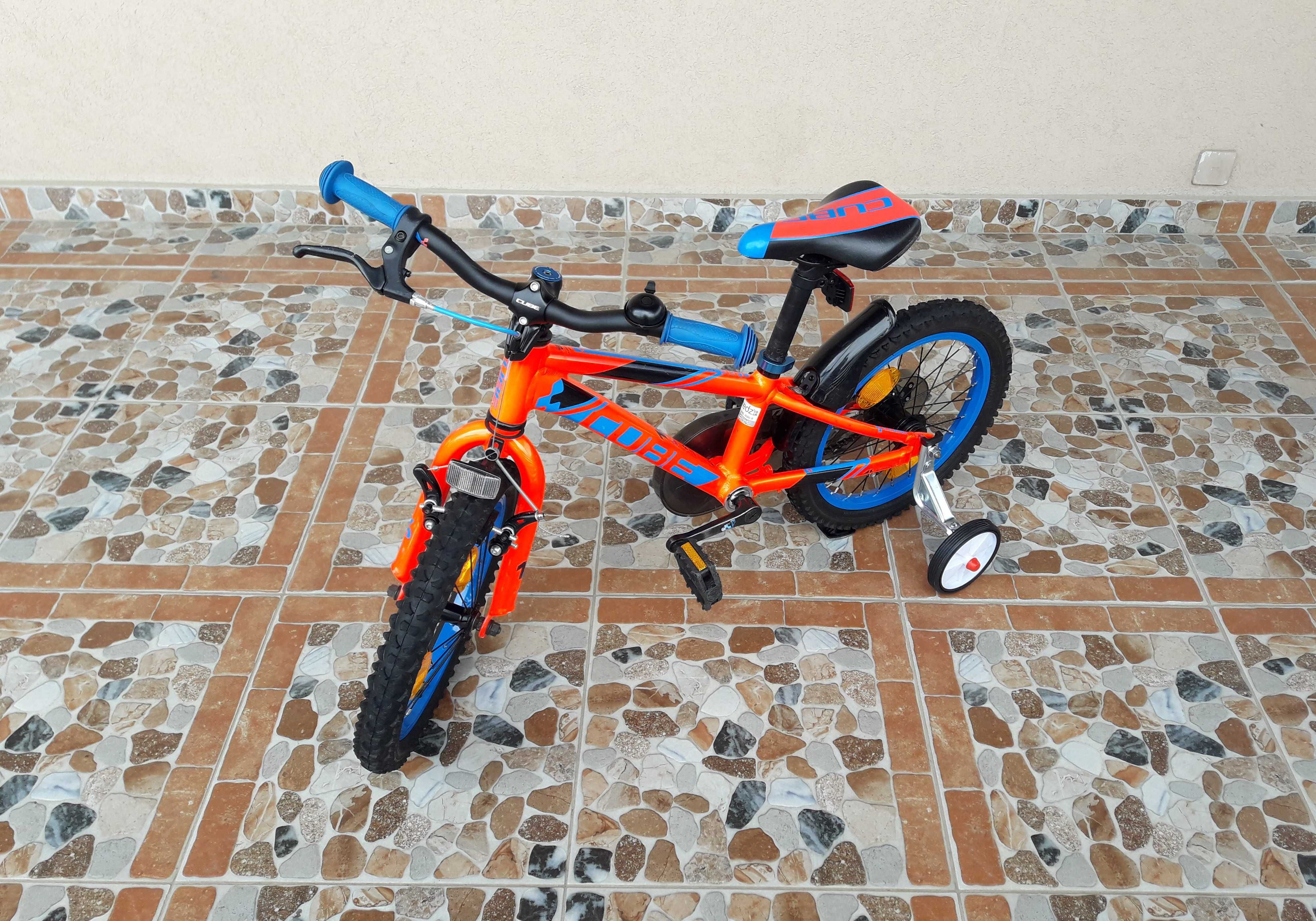 Bicicletă pentru copii 16’ Cube Race KID 160 MTB, ALUMINIU – roșu