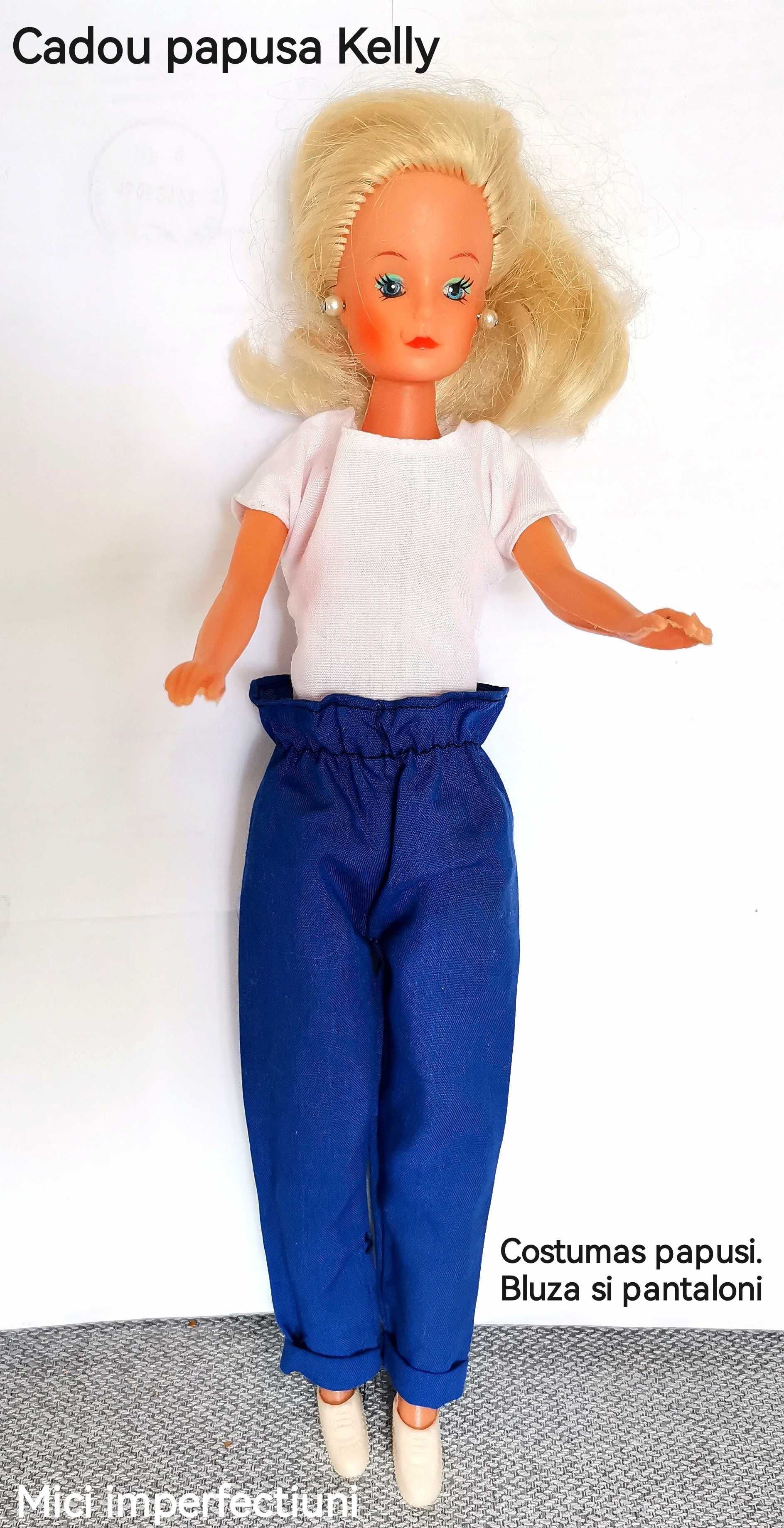 Rochiite costum haine papusi vintage imitatie Barbie bluza pantaloni
