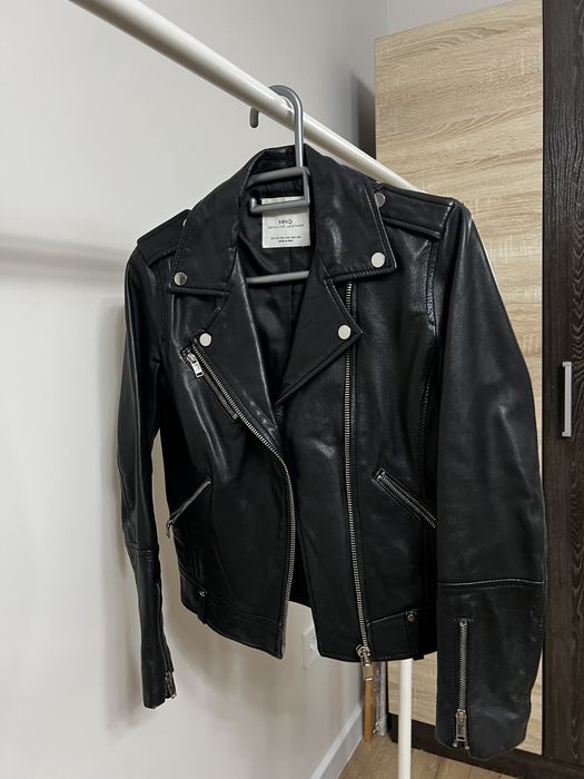 Куртка кожаная Mango