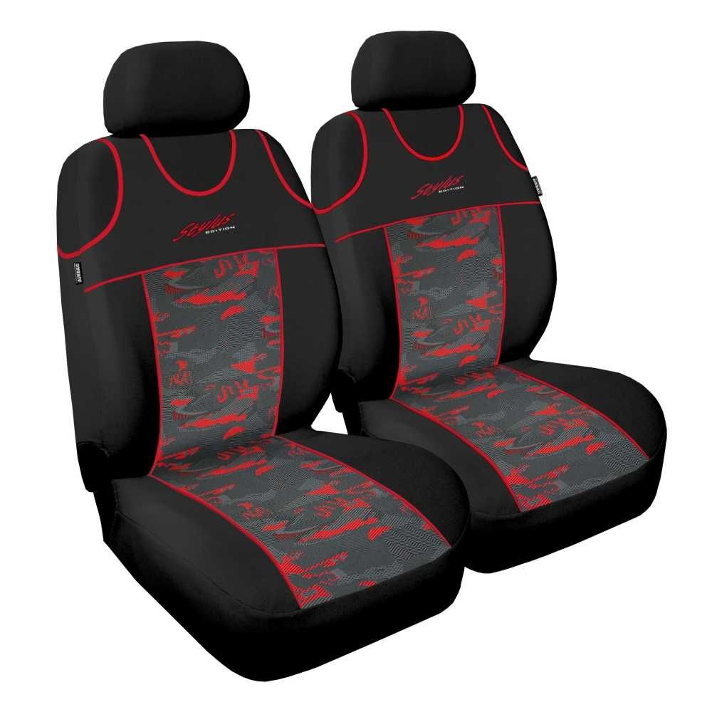 Huse auto tip maieu pentru fata 1+1 Stylus rosu