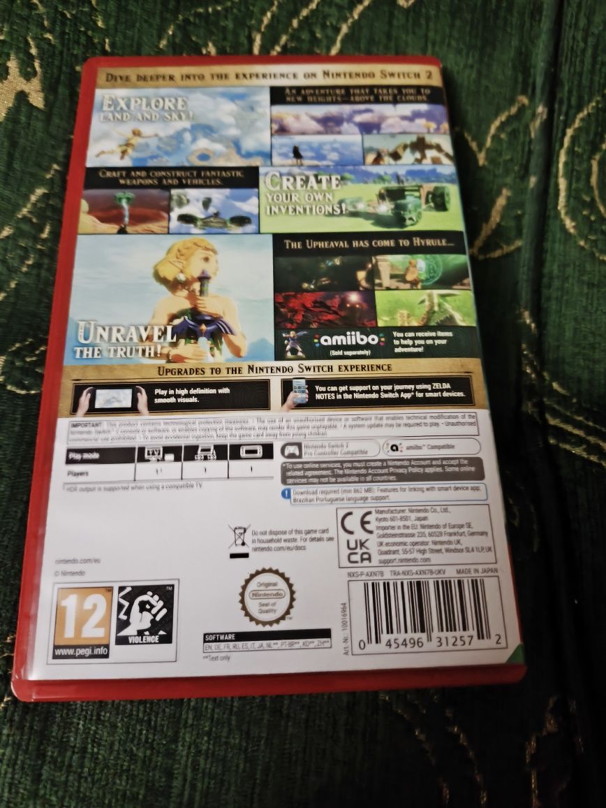 The Legend of Zelda Tears of The Kingdom Nintendo Switch 2 игра