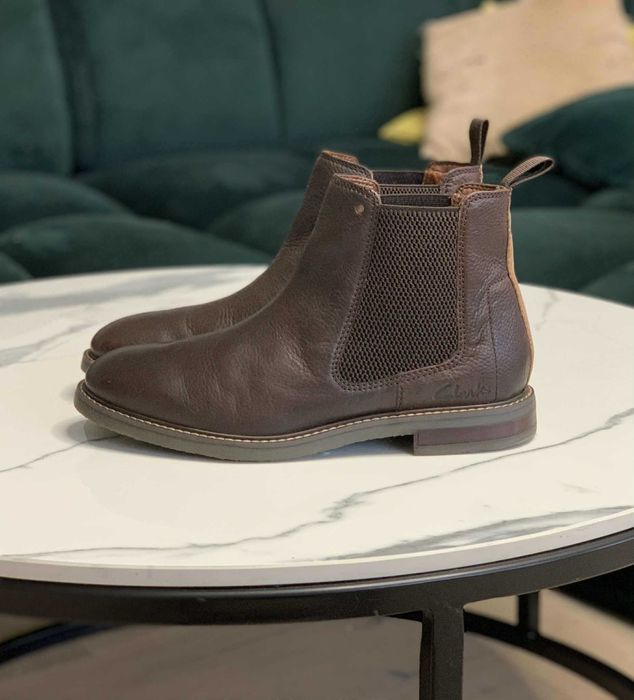 Кожени Ботуши, Clarks, тъмнокафяви