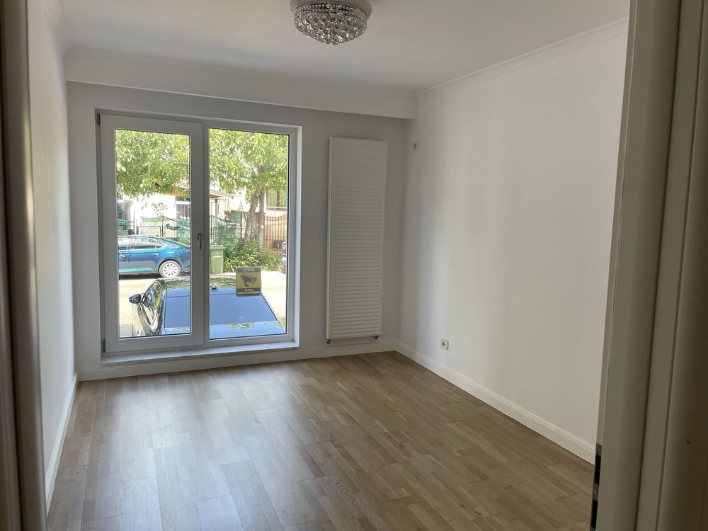 Bucurestii Noi Bazilescu/de inchiriat Ap 3 camere/2Bai/Parter Bloc nou