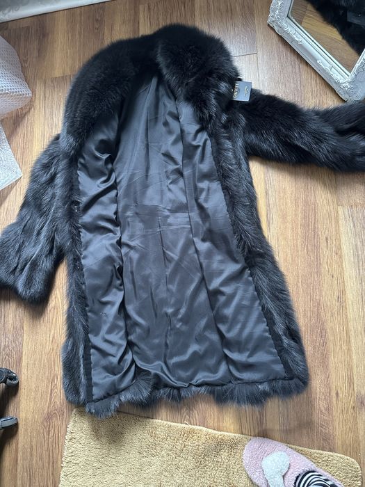 Haina blană naturala vulpe, calitate premium, marime 42/44