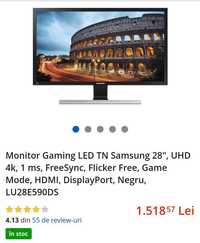 Monitor Gaming 4K Samsung 28 inch