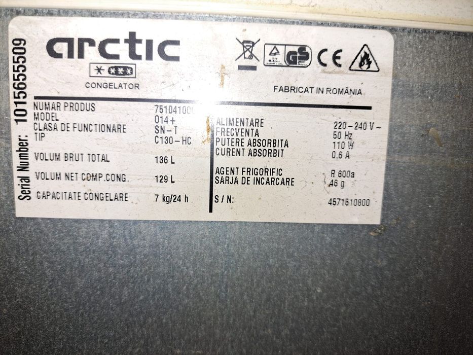 Lada frigorifica/ congelator